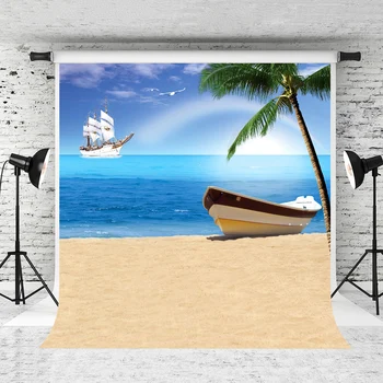 

VinylBDS 200X300CM Seaside Background Coco Ship Set Sail Photography Backdrops Photography Backdrop 3245 LK
