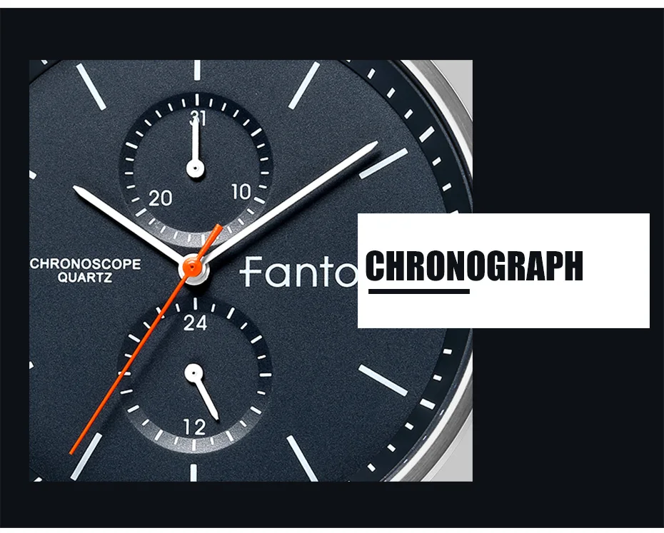 Fantor часы мужские роскошные Брендовые повседневные кожаные кварцевые наручные часы с хронографом водонепроницаемые ультра тонкие мужские часы для мужчин