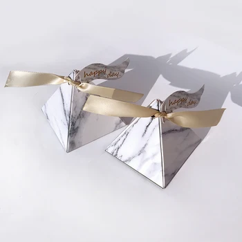 

marble conos papel boda paper candy box gift box packaging коробка упаковка упаковка для печенья коробка картон для подарков