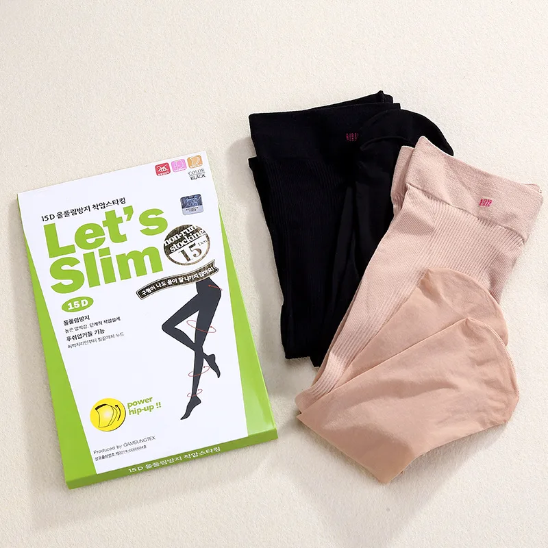 

1967 Lets Slim Slimming Legging Spring And Summer 15D through the Meat Leg-shape Care Base Slimming Pressure Patyhose