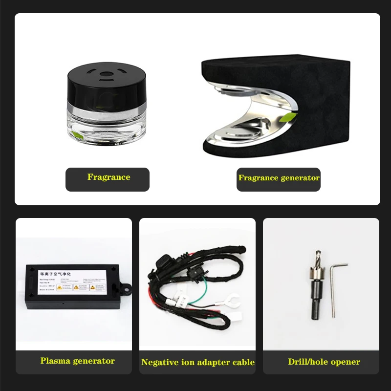Intelligent car fragrance system with plasma purification and air
