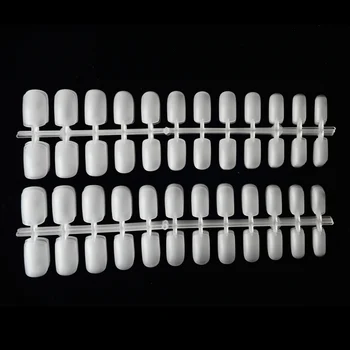 

288 Tips Fake Nails Clear Matte False French Acrylic Nail Tips Square Designs Full Cover UV Gel Display Nail Art Manicure JI268