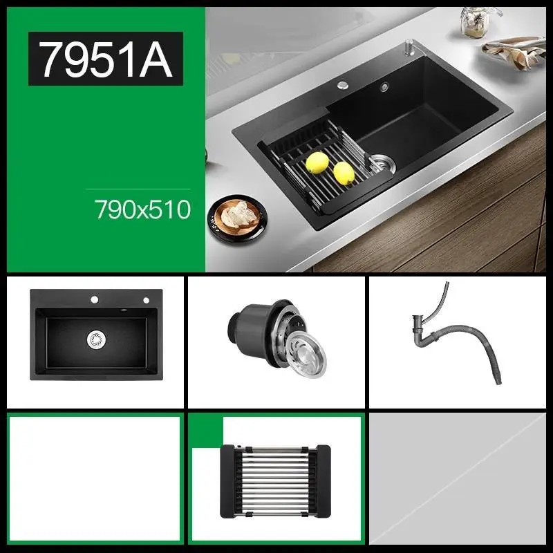 Version O Гранит Torneira Gourmet Integral Para Lavandino Cucina кухня Fregadero De Cocina Cuba Pia Cozinha Lavabo мойка для овощей - Цвет: Version O