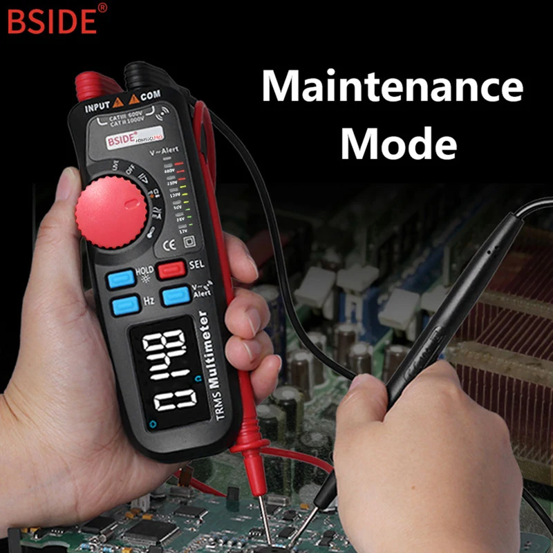 Двойной режим мультиметр Вольтметр BSIDE 92CL-PRO цветной дисплей цифровой Multimetro индикатор напряжения Voltimetro батарея тестер инструмент
