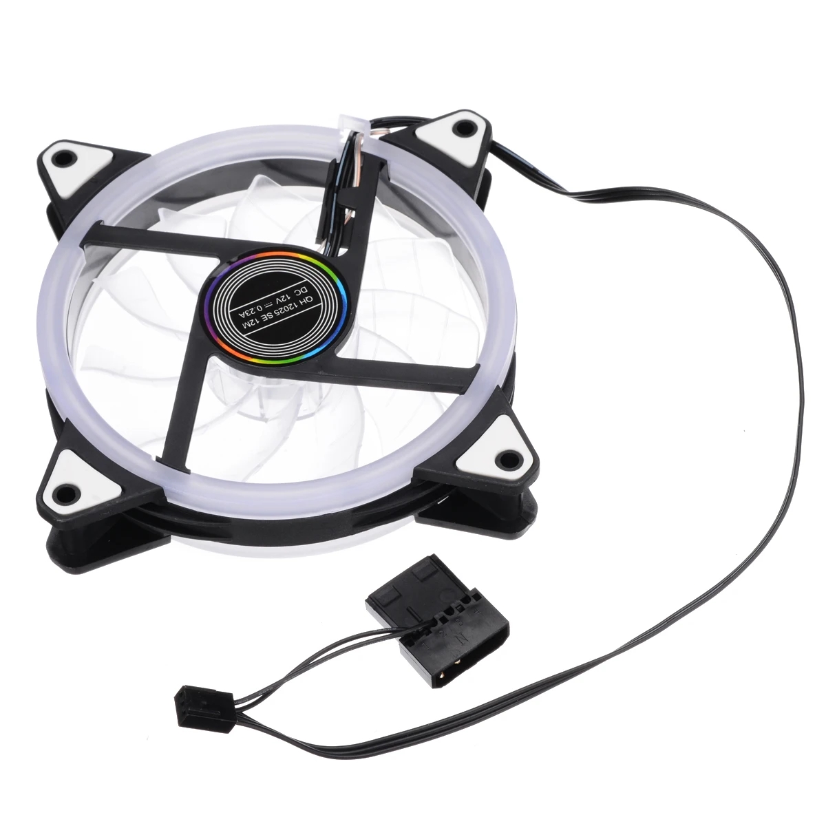 120mm 12V Computer Case PC Cooling Fan RGB Adjust LED Computer Cooler RGB Case Cooling Fan Fit For Computer