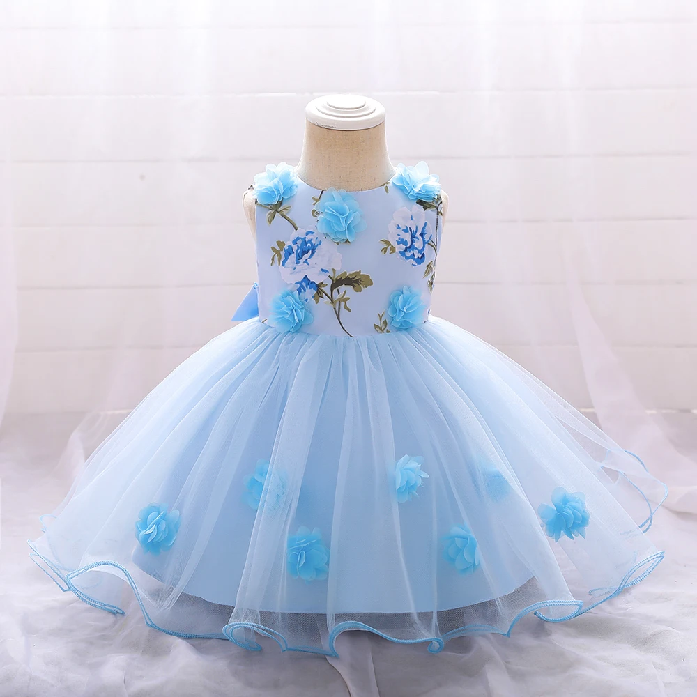 Robe princesse es pour bébés filles de 0 à 3 ans, motif floral, pour fête  prénatale, 2021 - AliExpress