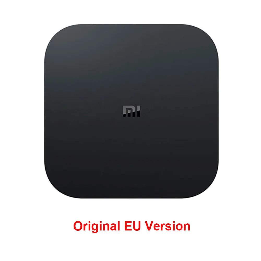Original.EU.Plug Xiaomi mi Box S 4K tv Box Cortex-A53 четырехъядерный 64 бит Mali-450 1000Mbp Android 8,1 2 ГБ+ 8 Гб HD mi 2,0 2,4G/5,8G WiFi BT4.2 - Цвет: Original.EU.Plug
