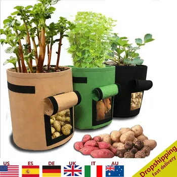 

23x28cm Plant Grow Bags home garden Potato pot greenhouse Vegetable Growing Bags Moisturizing Garden Bag