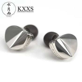 Moondrop KXXS Diamond Like Carbon Diaphragm Dynamic HIFI In Ear Earphone Monitor Stage IEM Earbud Plating Metal Detachable 2Pin 1