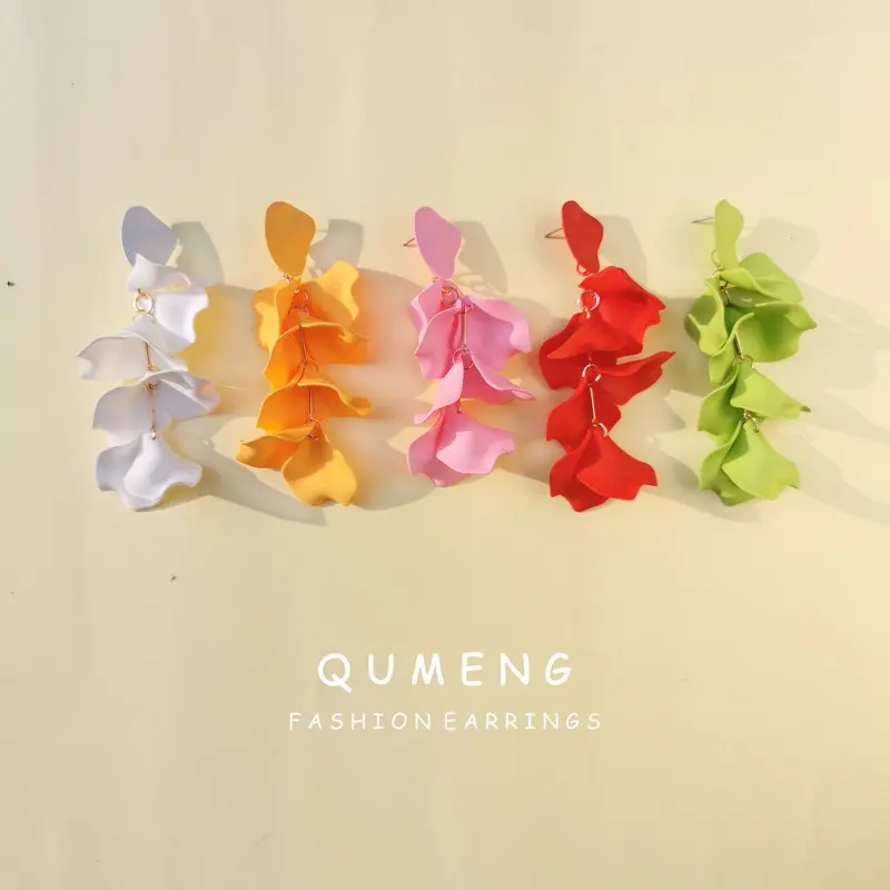 QUMENG 2020 новые корейские темпераментные женские серьги гвоздики сексуальные