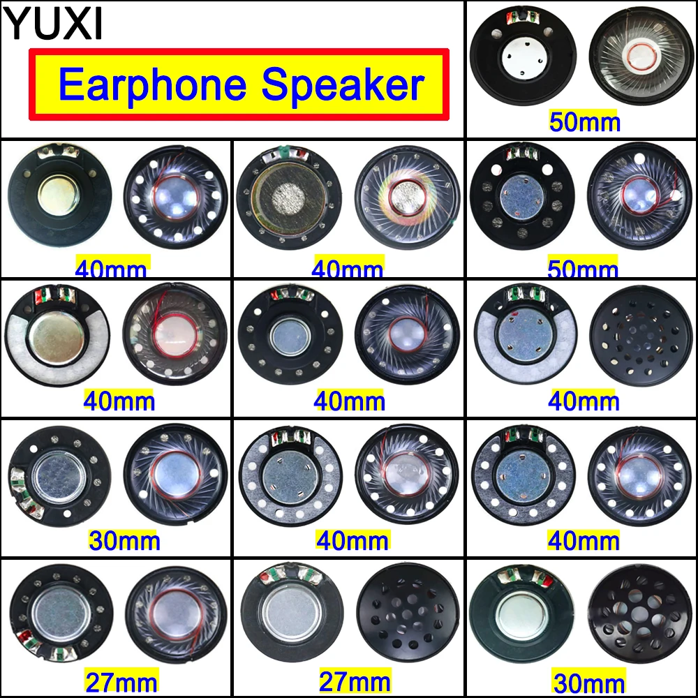 Магнитные наушники YUXI Driver Hifi Bluetooth 27/30/40/50 мм | Электроника