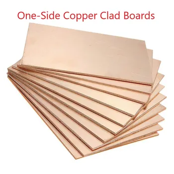 

10PCS One-Side Copper Clad Single PCB Laminate Printed Circuit Kit Boards 70x100x1.5mm One-Side Copper Clad Boards Glass Fiber