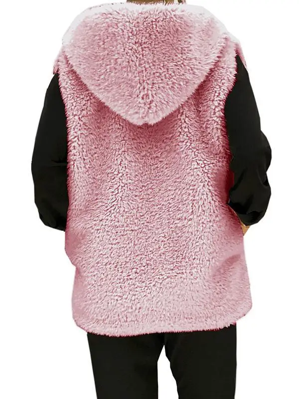 New Arrival Women's Hooded Vest Sleeveless Coat clip Spring and Autumn Loose Female Cardigan cape Sweater Outerwear