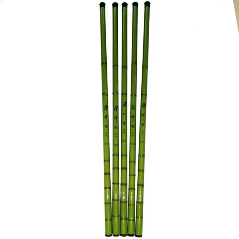 Zhu Sheng 2,7 М 3,6 М 4,5 М 5,4 м 6,3 м 7,2 м FRP поток полюс зеленый портативный удочка стекловолокна телескопические зимние снасти для подледной рыбалки - Цвет: Zhu Sheng