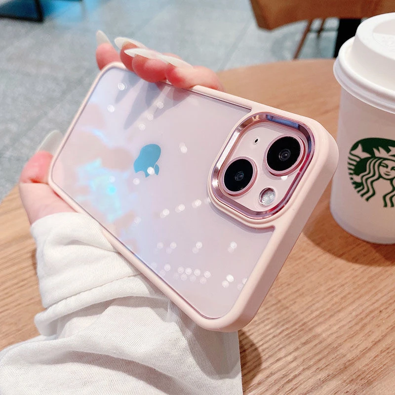 Luxury Metal Lens Camera Protection Transparent Shockproof Case For Iphone 13 Pro Max 12 Pro Max 11 Pro Pink Color Clear Cover Mobile Phone Cases Covers Aliexpress
