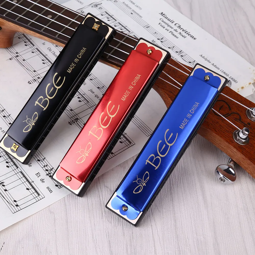 10 Holes C Key Diatonic Blues Harmonica Musical Beginner Education Toy Gift