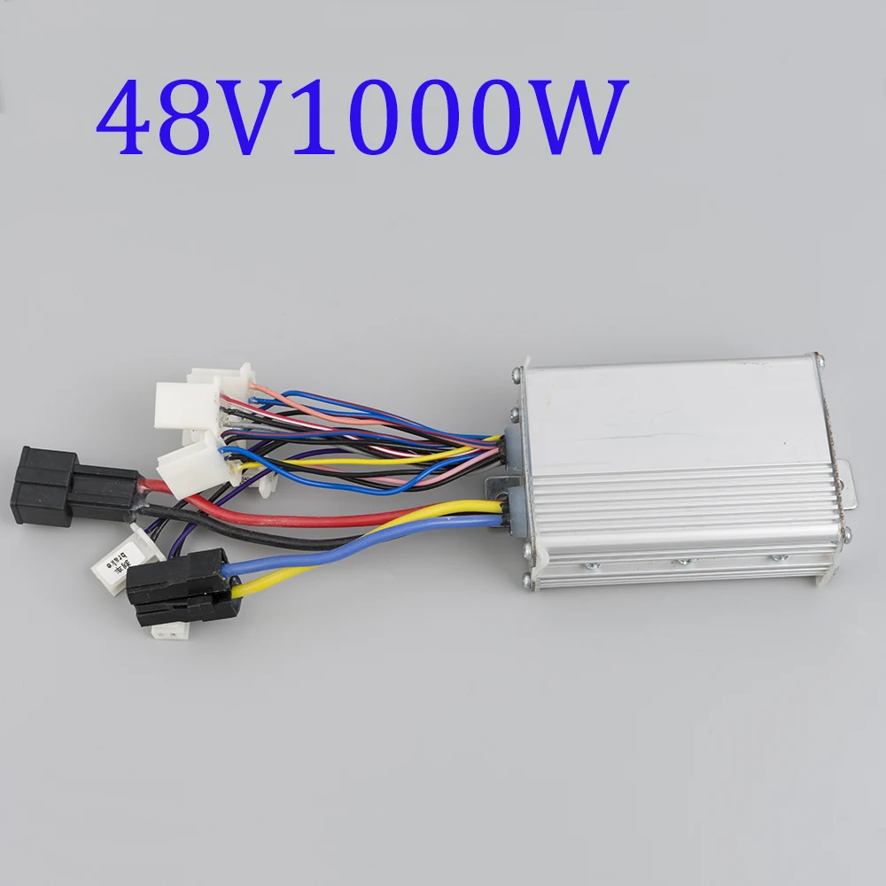 48V 1000W Электрическая велосипедная щетка контроллер 24 В/36 В/48 в 350 Вт/500 Вт/800 Вт/1000 Вт двойной контроллер E-bike скутер трицикл контроллер постоянного тока - Цвет: 48V 1000W