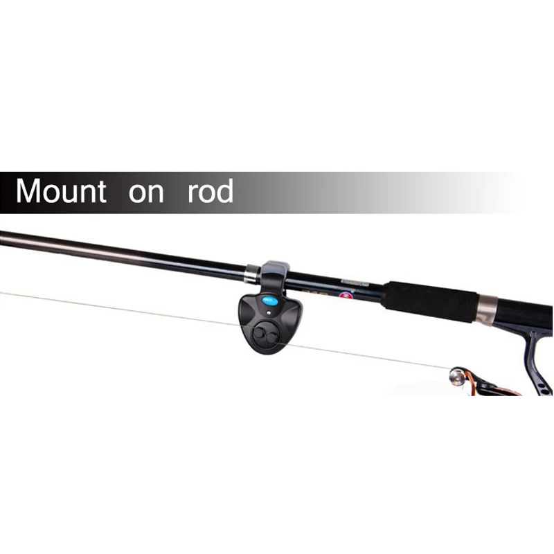 4pcs/lot LED Electronic Fish Bite Finder Alarm Alert Light On Fishing Rod Outdoor Fishing alarm device Loud Alarm