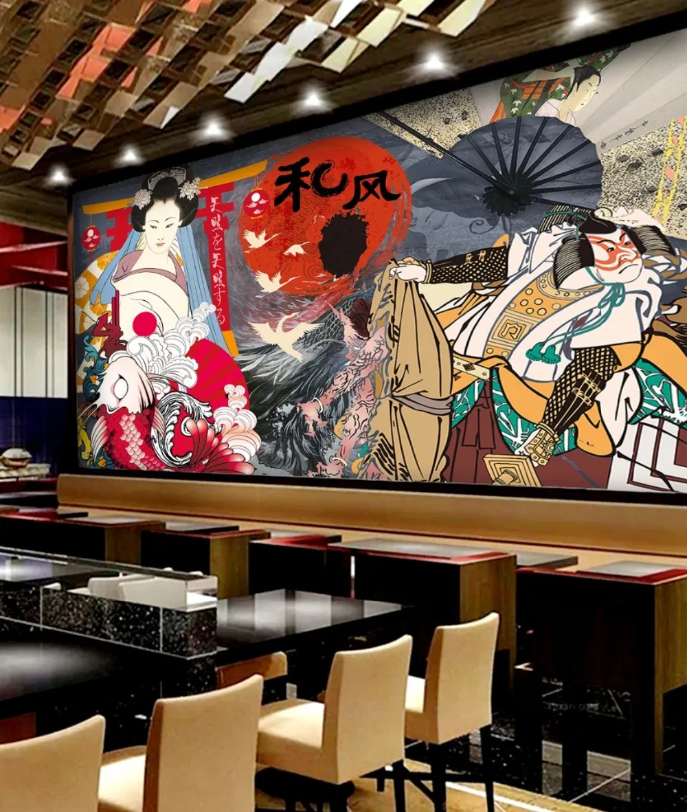parede japonês restaurante clássico ferramentas fundo papéis decoração da sua casa