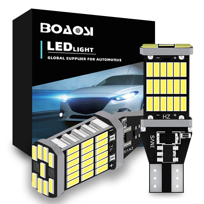 

W16W T15 LED Canbus T16 Error Free 921 Backup Reverse Lamps For BMW 5 Series E60 E61 F10 F11 F07 Mini Cooper