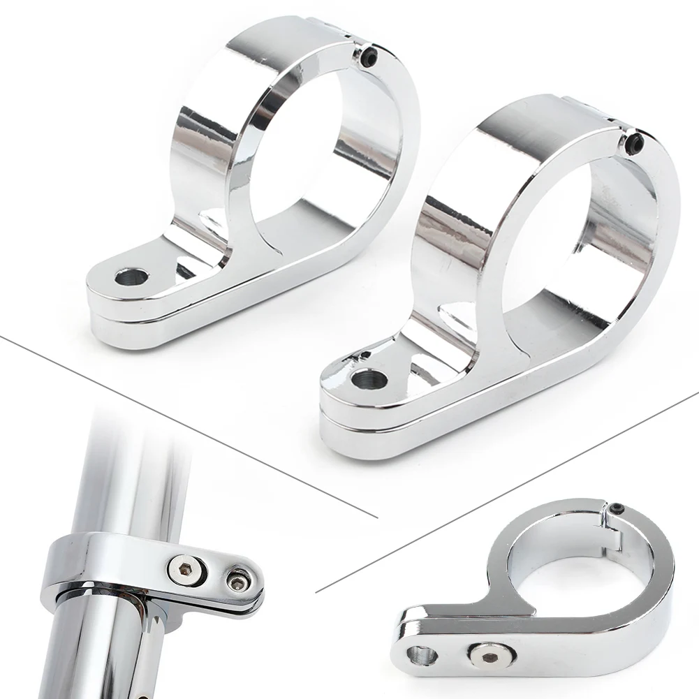 1Pair Universal Motorcycle 1 1/4" Handlebar Mount Clamp Clock for 1.25