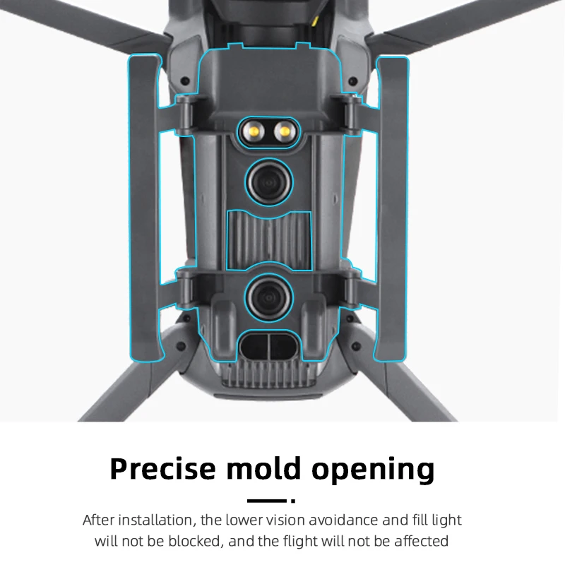 lower vision avoidance and fill light will not be blocked . and the flight will be affected