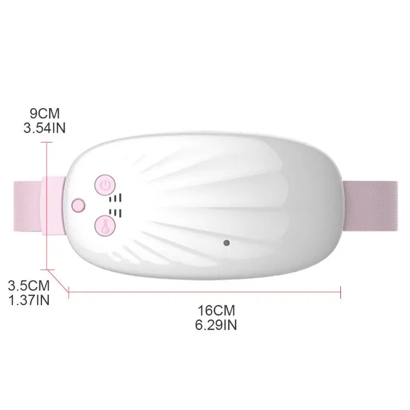 Menstrual Heating Pad Protection Electric Warming Waist Belt Vibration Cramp Rel | Красота и здоровье