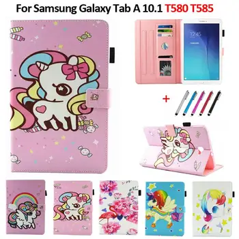 

Coque For Smasung Galaxy Tab A A6 10.1 2016 T580 SM-T580 T585 Case Cute Unicorn Cartoon Tablet Case For Galaxy Tab A 10.1 Fundas