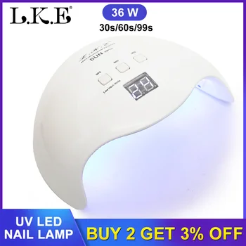 

LKE 48W Professional 21 LED UV Nail Lamp for Nail Gel Polish Led Nail Light Nail Dryer Manicure UV Lamp Nail Art Tools Machine