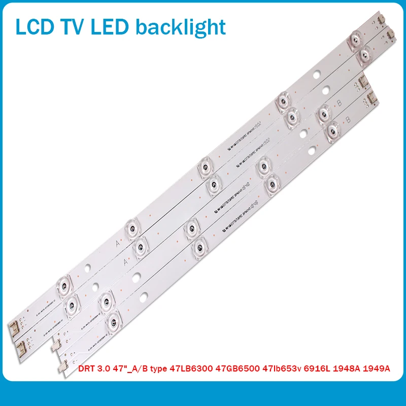 16 шт./компл. Новый светодиодный Подсветка полосы для LG 47LB650 47LB630 innotek DRT 3 0 47 &quotA B-Тип