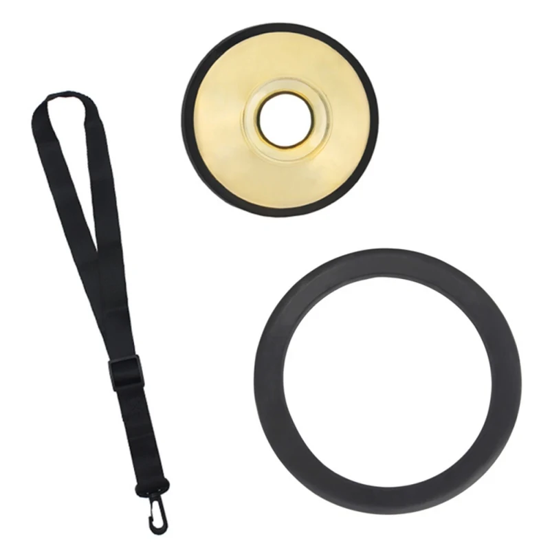 3Pc/Set Saxophone Accessories Set-Saxophone Neck Strap + ABS Mute Ring Damper Protector For Tenor / Alto Soprano Sax | Музыкальные