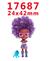 17687 30 шт мультфильм персонаж плоское украшение из смолы PR 17672 - Цвет: 17687