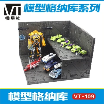 

Gennaku scene Gundam model Transformation soldier special forces Hand-made base Background board PVC Action Model KidDolls