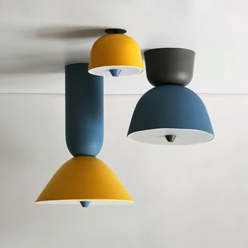 

Modern Ceiling Lamp LED Color Ice Cream Ceiling Lights & Lighting Luminaria Hanging Lamps Kitchen Bedroom Living Room Restaurant