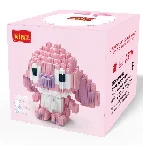 Angel Мини мультфильм строительные блоки игра Мини DIY пластиковые строительные блоки для детей Подарки - Цвет: Angel