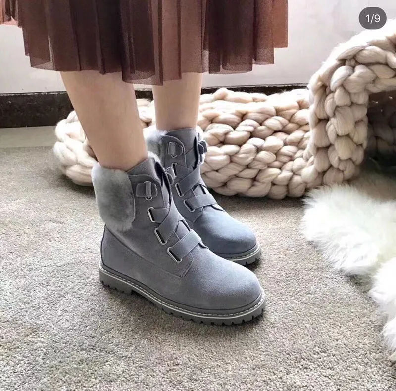 Женские ботинки; женская обувь; chaussures femme; зимние ботинки на низком каблуке; Botas Mujer; шерстяная женская обувь с круглым носком; scarpe donna