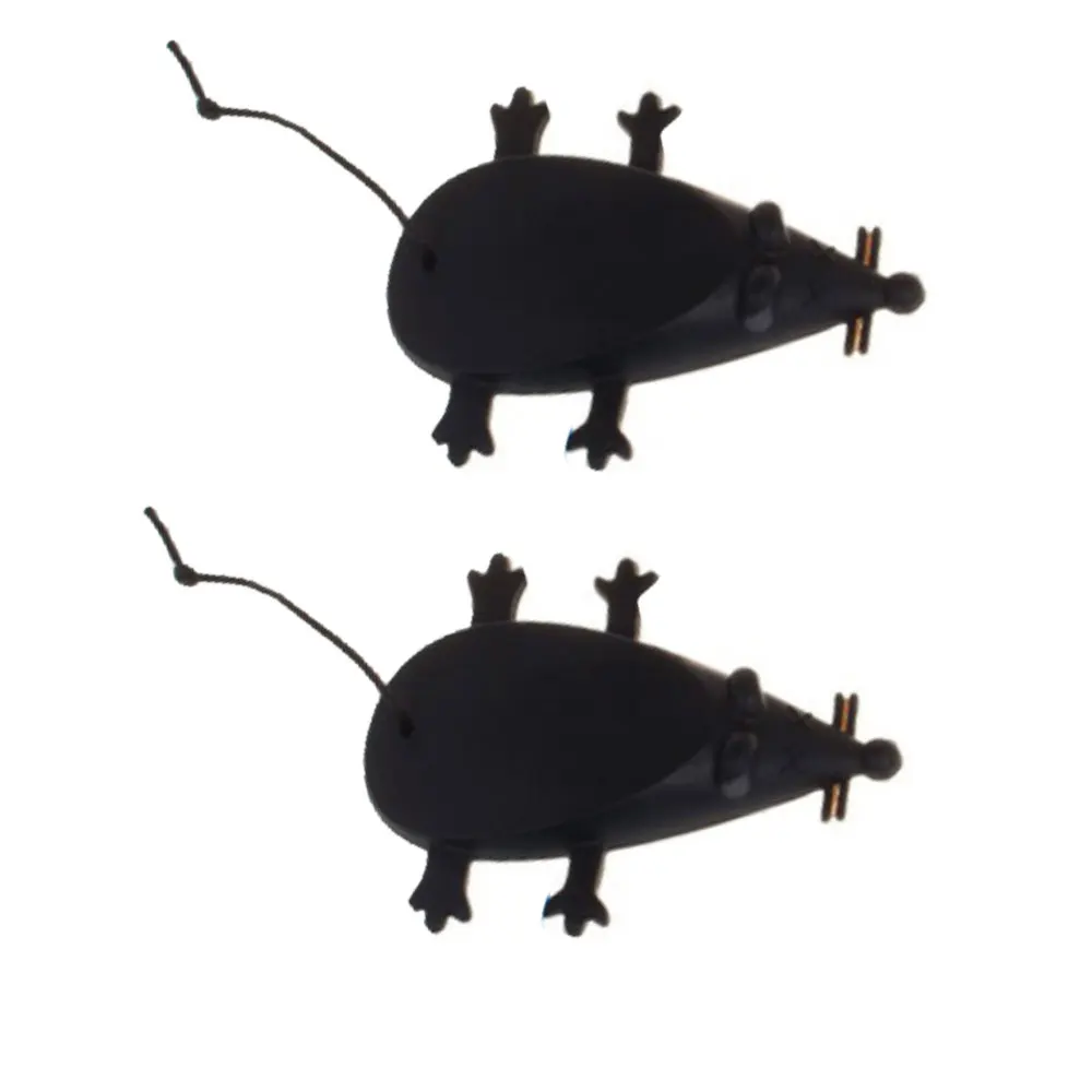 Черный 2pcs Silicone Mouse Door Stop Creative Cute Animal Mouse Shape Silicone Door File Universal Safety Stoppers Door Hardware - Цвет: Черный