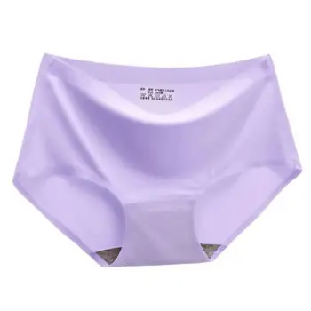 

Womens Soft Invisible Seamless Mid Rise Hipster Brief Underwear Purple