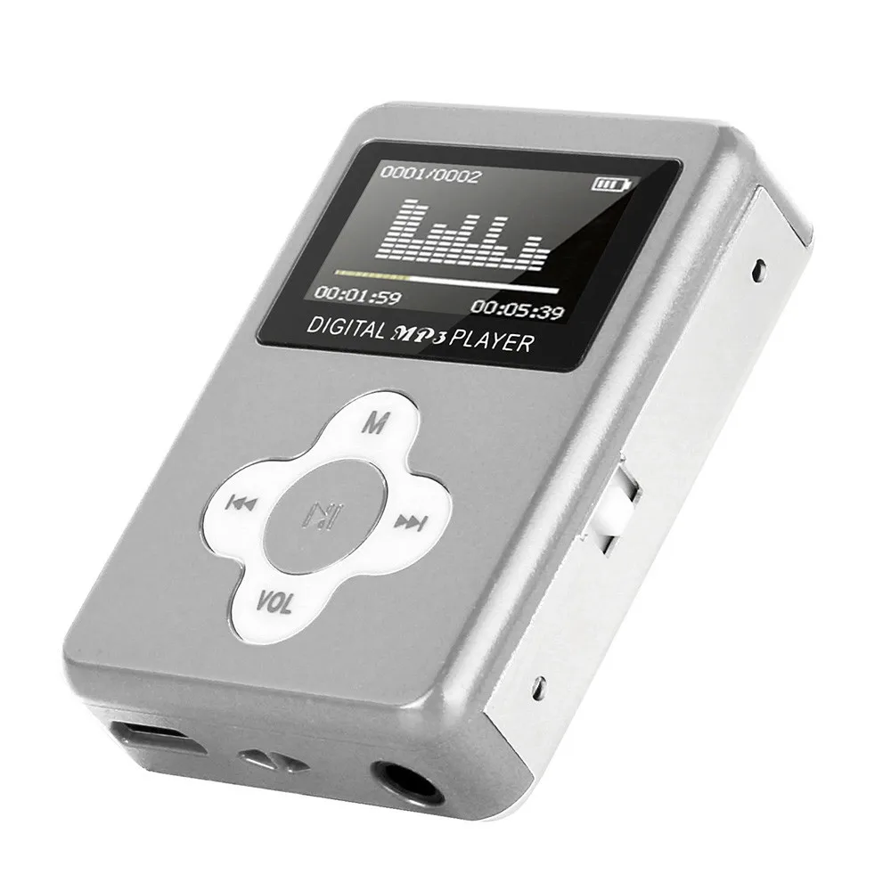 Хит, стильный дизайн, USB мини mp3-плеер, ЖК-экран, поддержка 32 ГБ, Micro SD, TF карта# T2