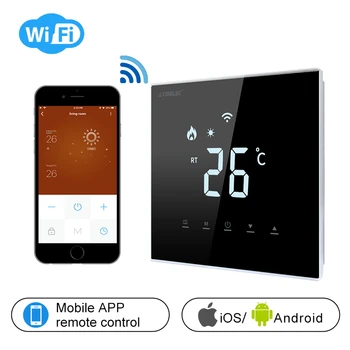 

AE-XB-D Touch Screen LCD Temperature Regulator Electric Heating, Water Heating WIFI Thermostat APP Control Temperature