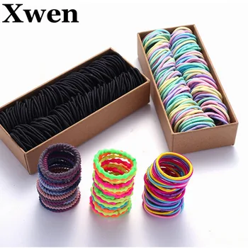 Xwen-conjunto de accesorios para el cabello para niña, lazo pequeño de goma para el pelo para niña, diadema, accesorios para el cabello OH2040, 200