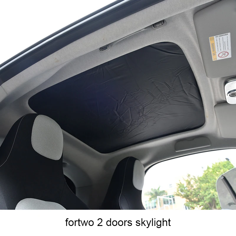 Автомобильный Стайлинг лобовое стекло Солнцезащитный козырек защита Солнцезащитный козырек для Smart 451 453 fortwo forfour автомобильные аксессуары - Цвет: fortwo skylight