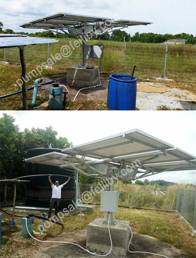 100m max head submersible solar pump 1.8m3/h solar water well pumps solar water pumping system for deep well