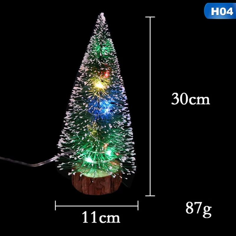 15-30 см Рождественская елка светодиодный светильник для дома вечерние свадебные украшения Прямая - Цвет: 04