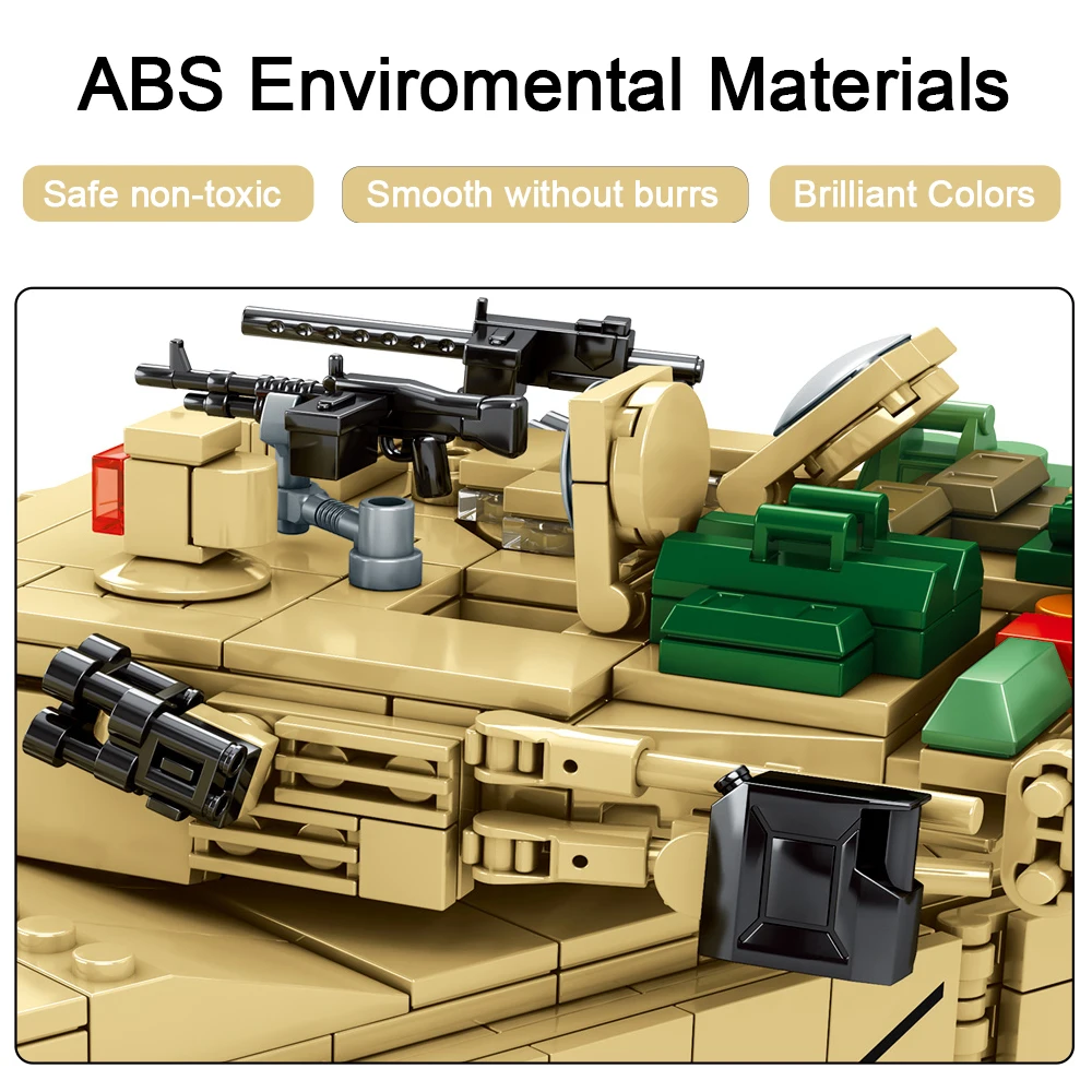 本物の Pcs Ww2 Block 923 Building Tanks Armed 並行輸入品dovob Military Mod好評販売中 Tank Abrams M1a2 自動車 Www Oroagri Eu