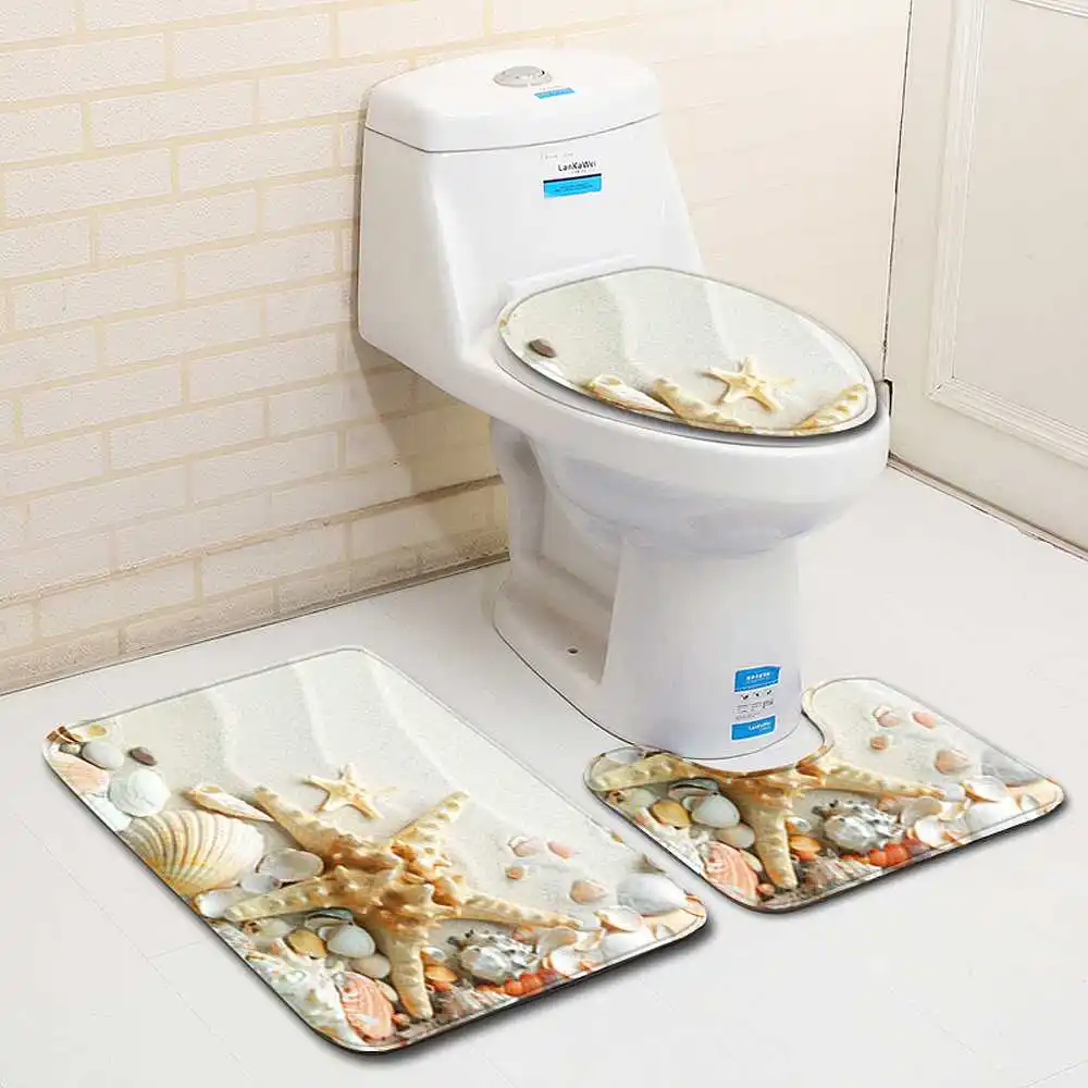 3 шт./компл. Ванная комната комплект коврик для ванной коврик Absorbent Нескользящая подставка коврик крышки унитаза крышка ванны коврик крышка ковры