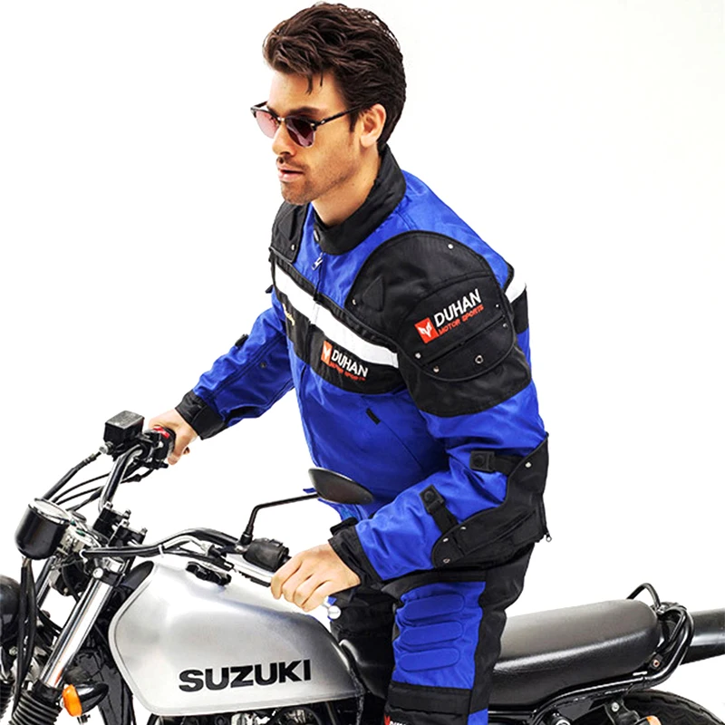 Duhan Jacket Motorcycle Winter Moto jackets Body Guard Protection 5 pcs Protective Gears 4 seasons capacete de motocross clothes