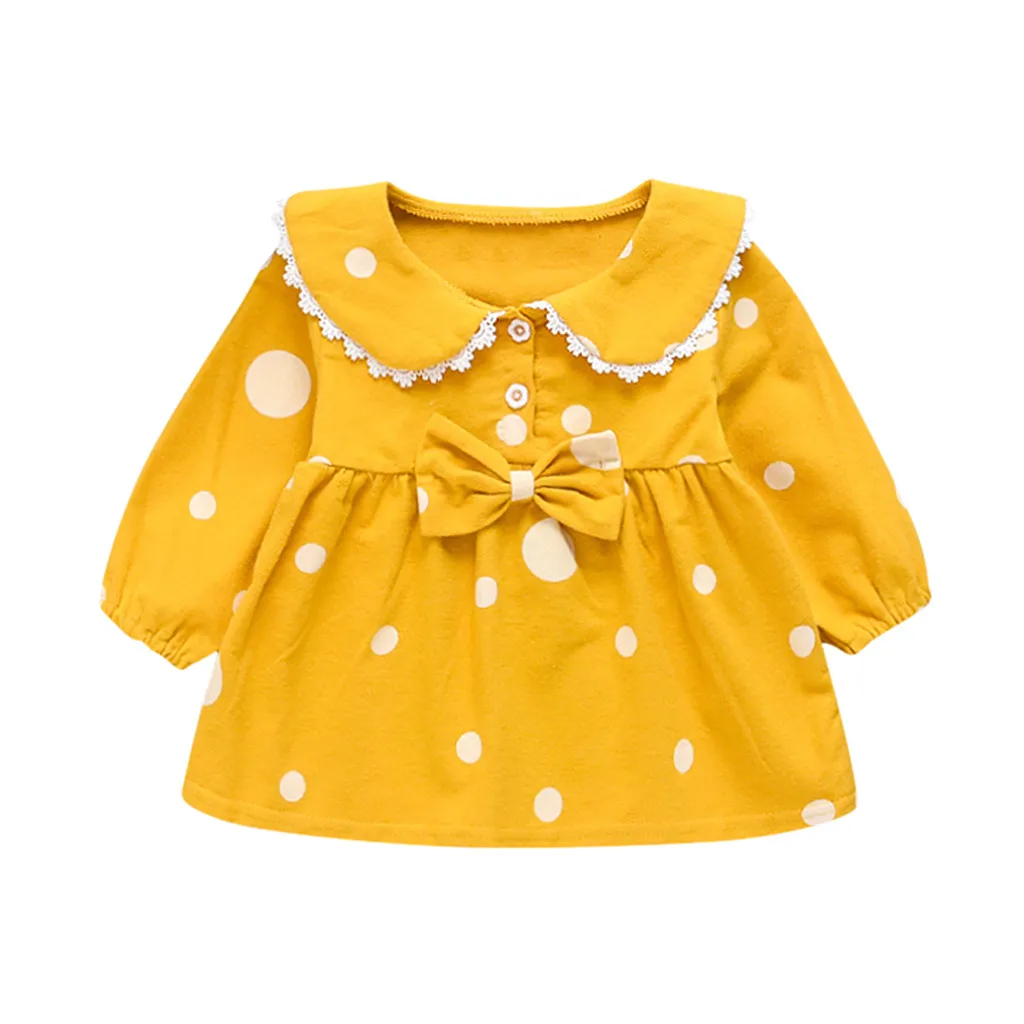 Платье для девочек; vestidos; Детские платья для девочек; vestido infantil; рождественское платье на Хэллоуин; vestido; повседневное платье в горошек с длинными рукавами; Z4