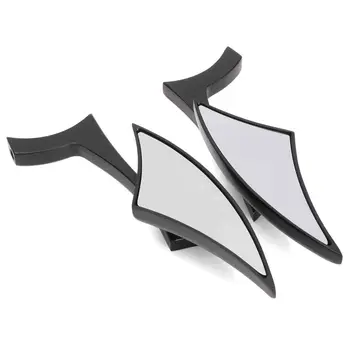 

Hot New 1Pair Aluminum Black Blade Custom Motorcycle Mirrors Side Mirrors for Harley/Davidson/Honda/Kawasaki/Suzuki/Yamaha