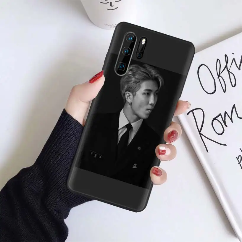 Rap Monsters RM Kpop Black Coque Case For Huawei Mate 30 20 10 P30 P20 P10 Pro Lite P Smart Z Soft Phone Cover